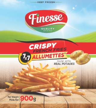 7*7 Frozen French Fries Coated Finesse