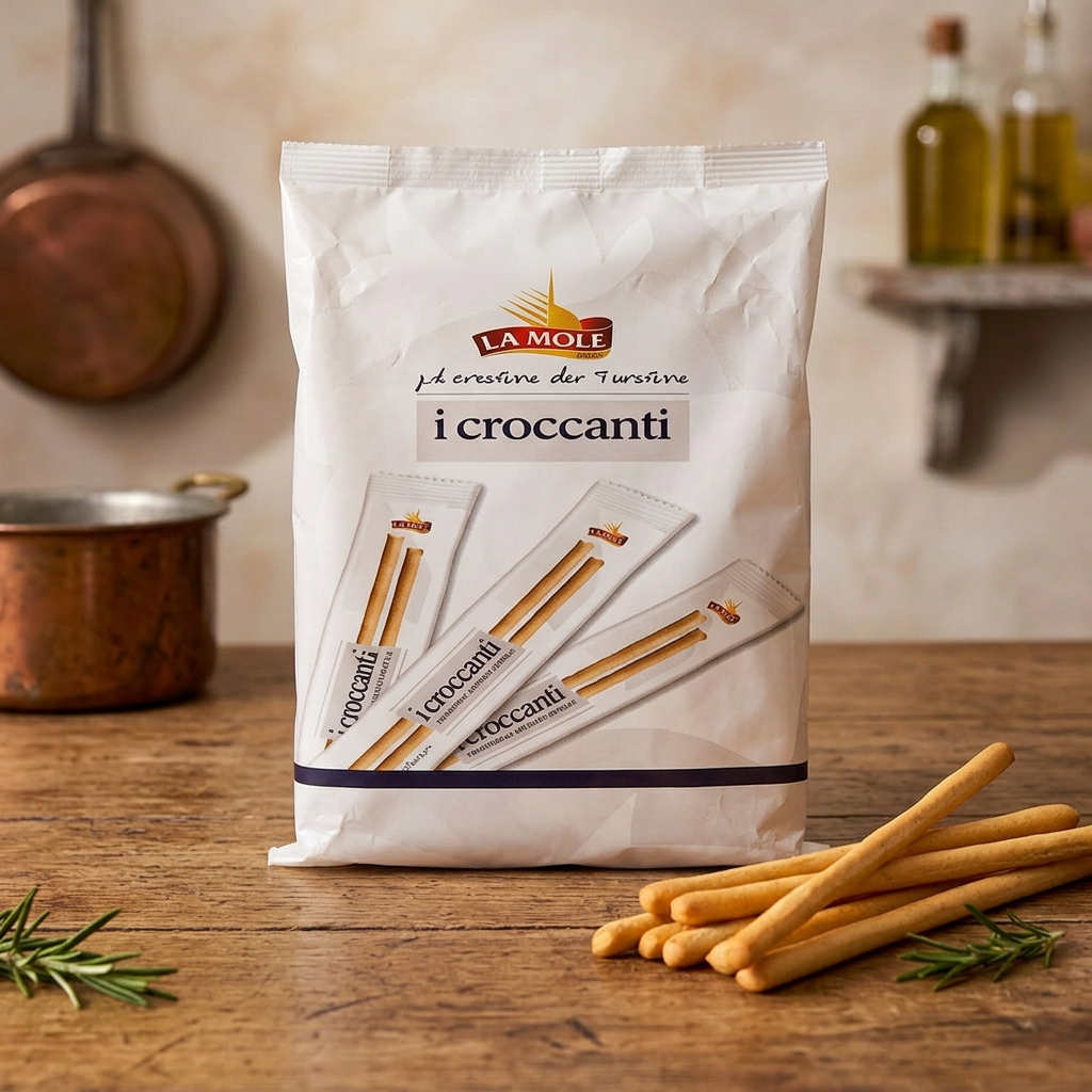 La Mole Croccanti Ristorante in a rustic Italian kitchen