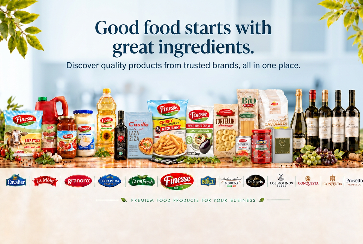 Light kitchen product banner with the new headline and supporting sentence